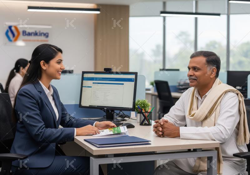 Indian family receiving advice or support from an financial advi