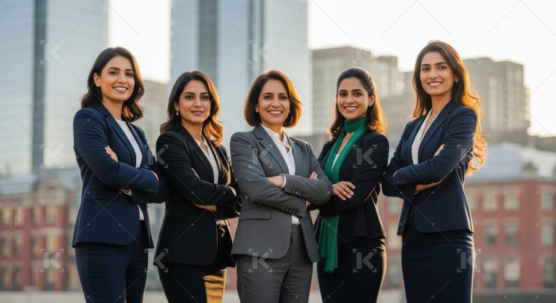 Young indian financial professionals working together at office