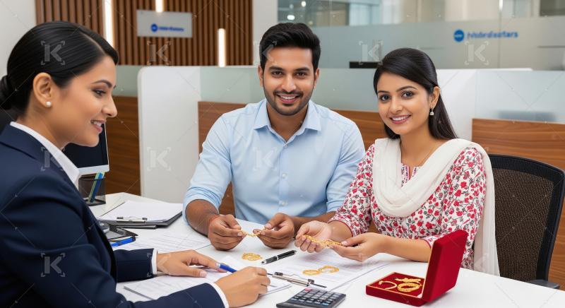 Young professional financial man giving advise to customer