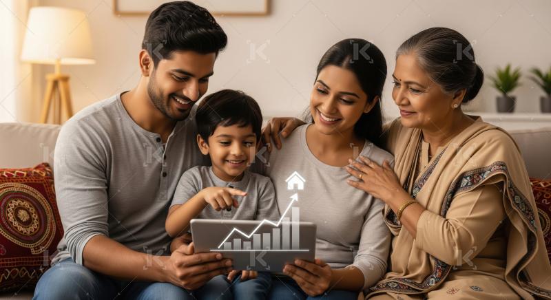 Young indian financial professionals working together at office