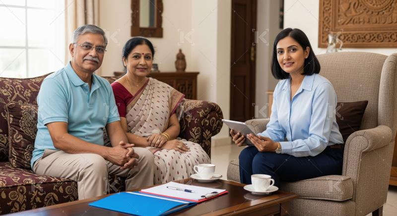Young professional financial man giving advise to customer