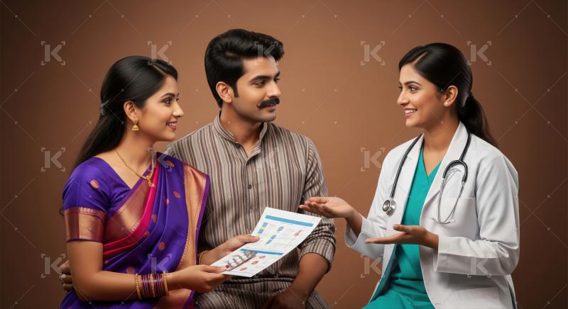 Indian Couple Consults Doctor for Health Advice