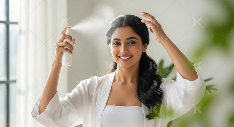 Radiant Woman Enjoying Her Daily Beauty Routine