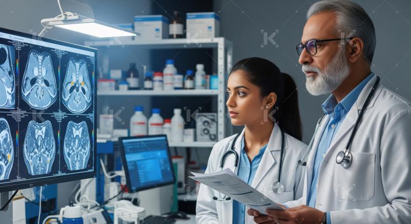 Doctors Analyzing Medical Scans for Patient Diagnosis and Treatm