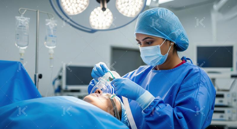 Skilled doctor ensures patient's safety before a critical surgery.
