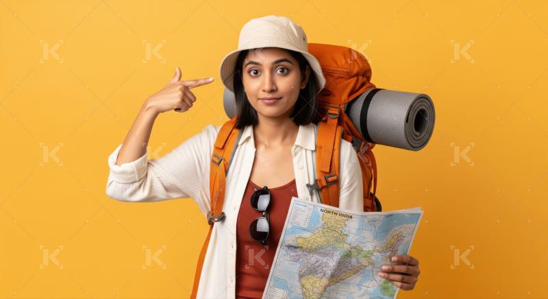 Thoughtful young Indian woman planning her next adventure.