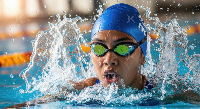 Dynamic Swimmer Breaks Surface in a Powerful, Splashing Burst