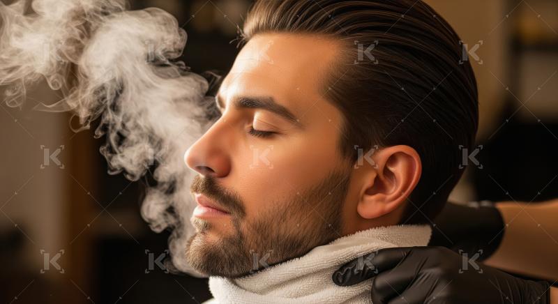 Relaxing Facial Steam Treatment for Men's Grooming