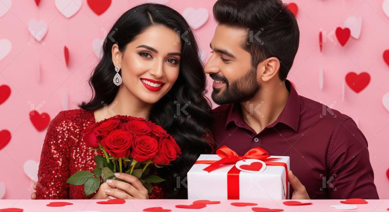 Indian couple shares a tender Valentine's Day moment, with the w