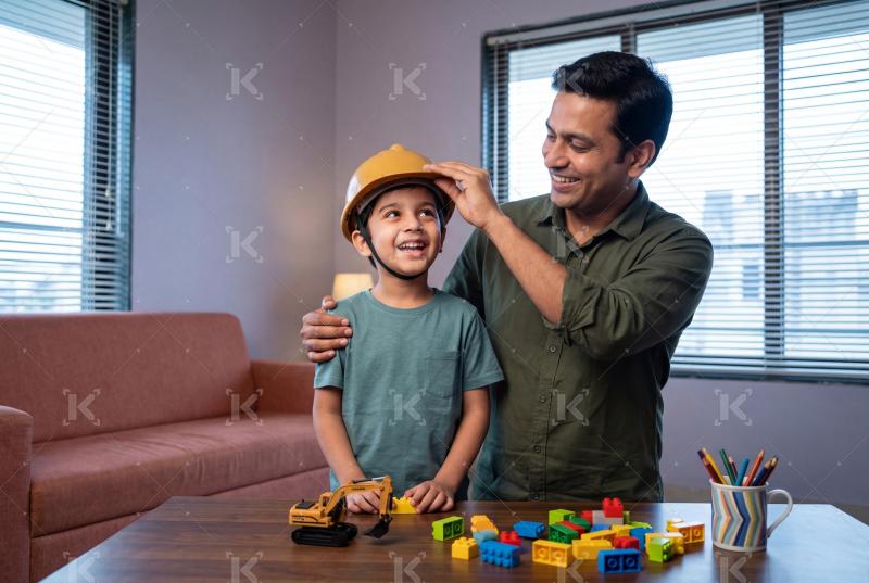Happy indian family enjoying together at home