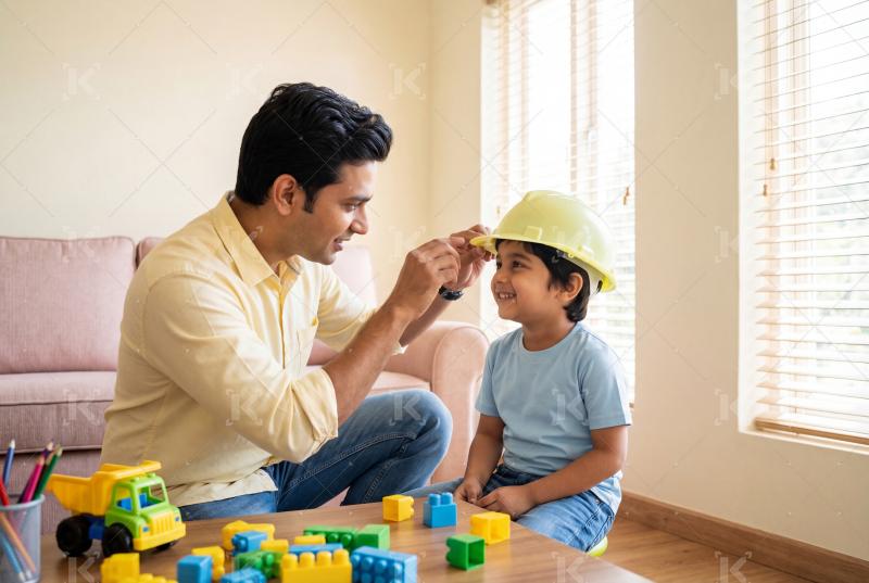 Happy indian family enjoying together at home