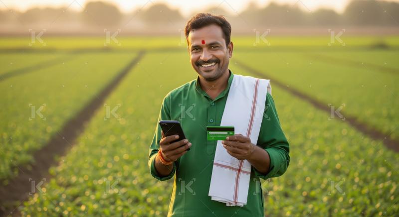 A young Indian farmer in a greenhouse, wearing traditional attir
