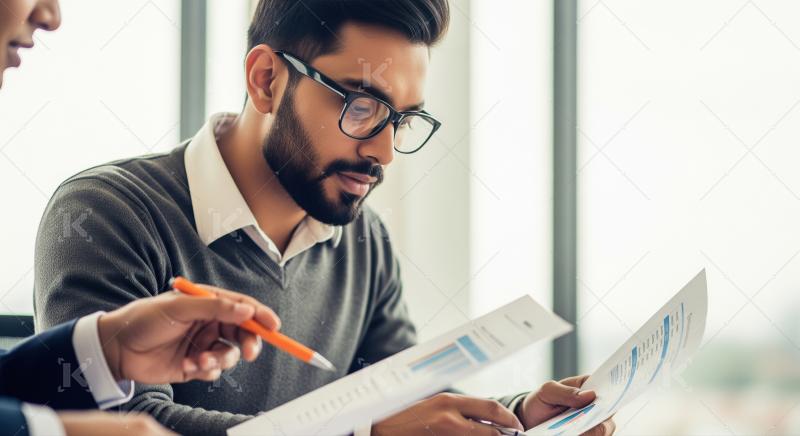 Business Professionals Analyzing Data and Discussing Strategy in