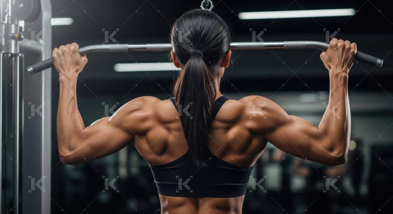 Young indian woman doing workout in the gym