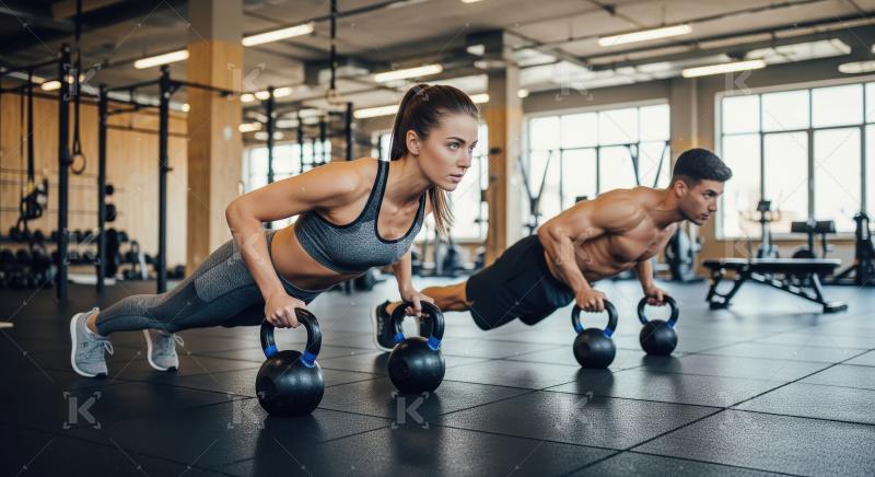 Young indian woman doing workout in the gym