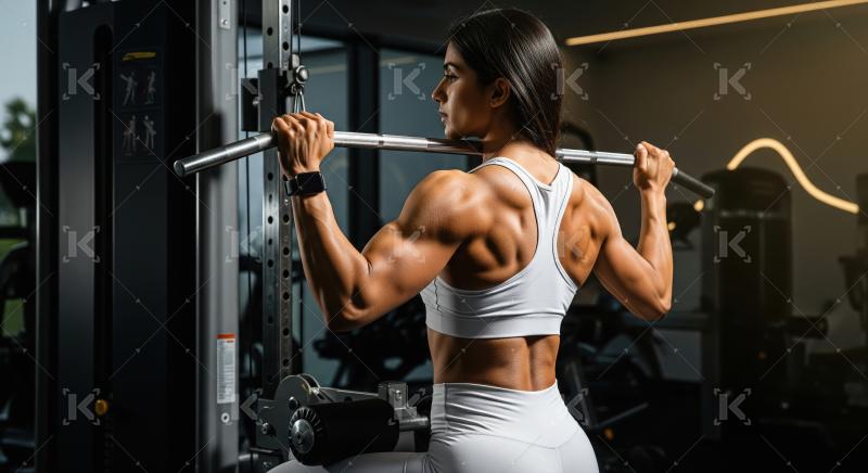 Young indian woman doing workout in the gym