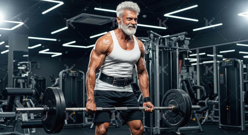 Young indian man doing workout in the gym