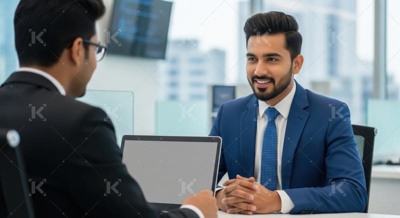 Young indian business people discussing together at office