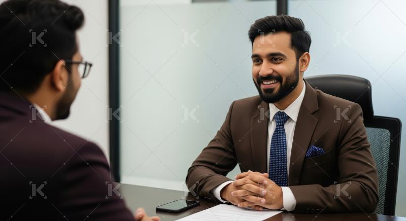 Young indian business people discussing together at office