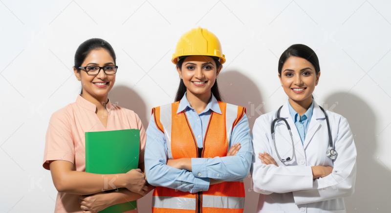 Confident Indian Women Professionals Representing Diverse Essent