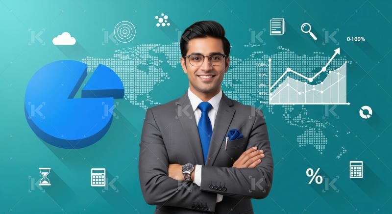 Indian businessman or corporate employee standing confidently