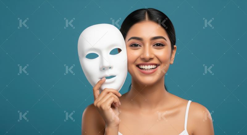 Young Indian Woman Reveals Authentic Self with a Smile