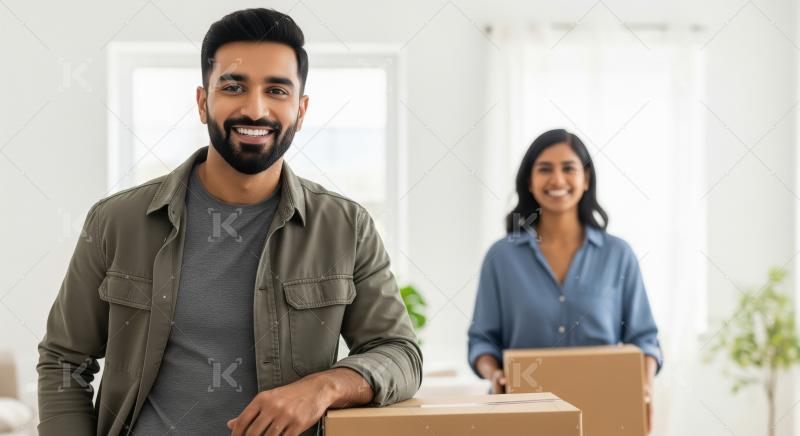 A handsome, confident Indian man stands outdoors arms crossed, p
