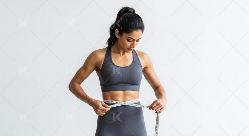 Fit Woman Measures Waist: Health, Progress, and Body Goals