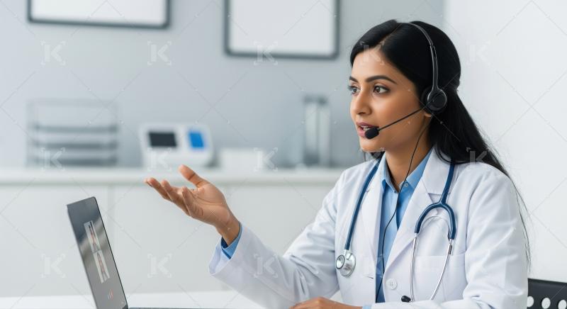 Indian Doctor Provides Online Medical Consultation via Video Cal