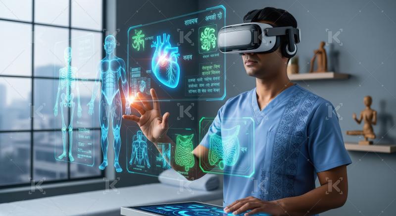 Doctor explores holographic human anatomy with virtual reality h