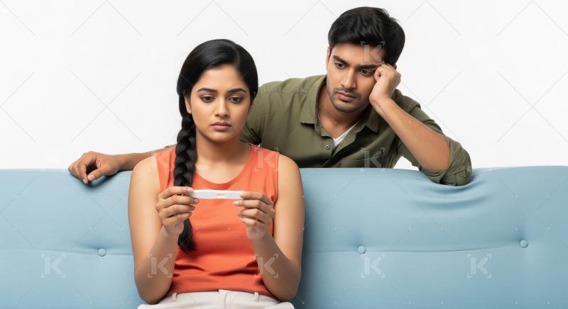 Young Indian couple concerned over negative pregnancy test resul