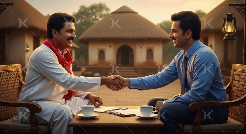 Indian Men Shake Hands: Bridging Tradition and Modern Business